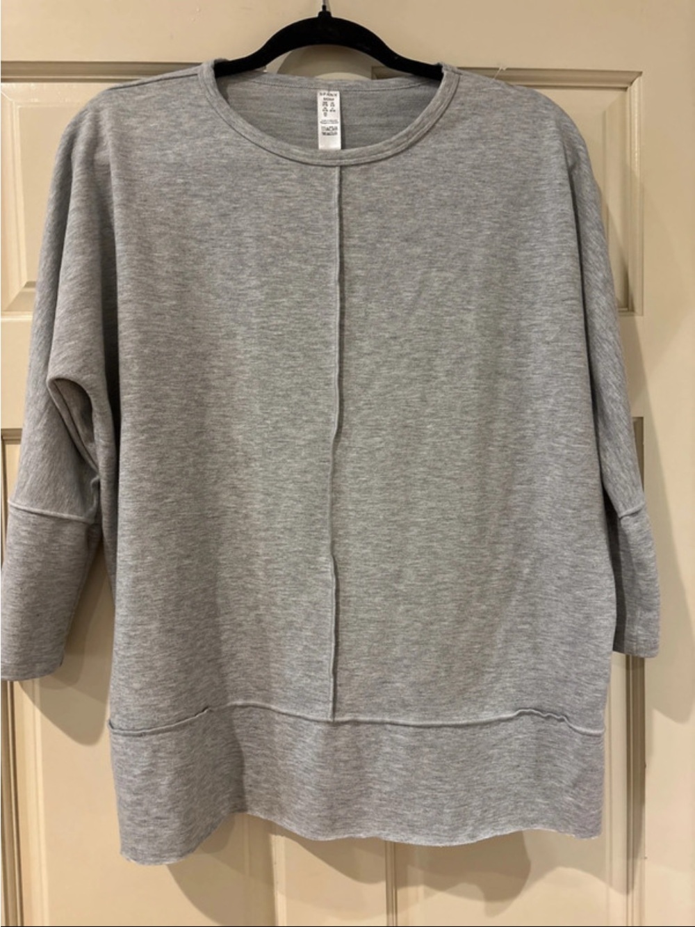 SPANX Light Gray Relaxed Pullover Sweatshirt